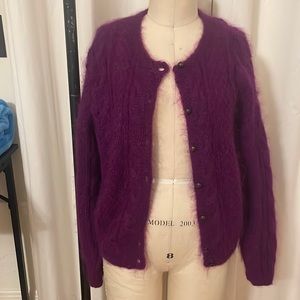 Vintage Fuchsia Cardigan